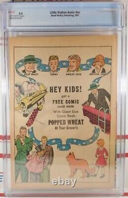 CGC 9.2 NM- LITTLE ORPHAN ANNIE 1947 POPPED WHEAT CEREAL GIVEAWAY #1 #nn NICE