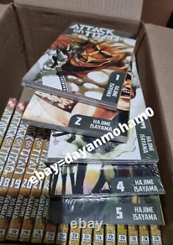 COMIC Attack On Titan Hajime Isayama Manga Vol 1-32 FULL SET (ENGLISH)-FREE SHIP