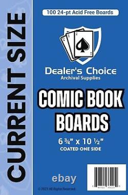 CURRENT/REGULAR Comic Book Archival Boards Dealer's Choice (bags sold sep.)