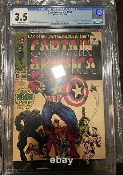 Captain America #100 CGC 3.5 1968 4348709024