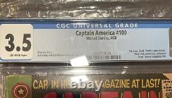 Captain America #100 CGC 3.5 1968 4348709024