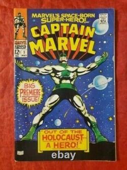 Captain Marvel #1 and 2 May 1968, Premiere Issue, VG to Fine