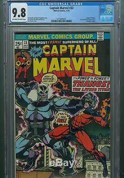 Captain Marvel 33 CGC 9.8 Origin Thanos Avengers 1st Infinity War Gauntlet 2 4 6