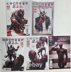 Carnage USA #1-5 all signed by Clayton Crain High Grade U. S. A. 1st prints Marvel
