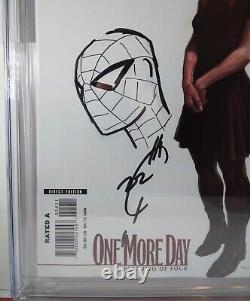 Cgc Joe Quesada Signed + Sketch Friendly Neighborhood Spider-man #24 Nm+ 9.6