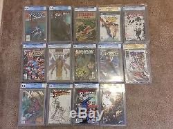 Cgc Lot (50)! Key Issues! Cgc 9.9 Mint! Cgc Signature Series! Jim Lee And More