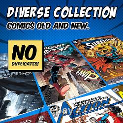 Comic Book Collection Gift Pack 25 Unique Marvel & DC Comics Only No Duplicates