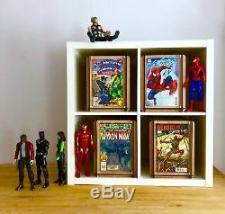 Comic Book Storage Boxes three Boxes with Comic Book Display Frame