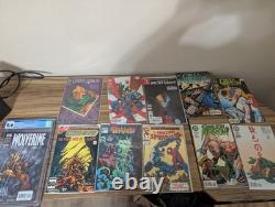Comic book collection featuring graded wolverine special edition spiderman etc