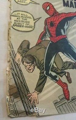 Cover Only! Split Spine Amazing Fantasy #15 Origin & 1st App Spider-man 1962