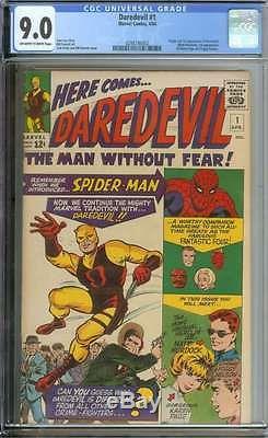 DAREDEVIL #1 CGC 9.0 OWithWH PAGES