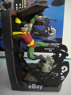 DC COMICS BATMAN & ROBIN BOOKENDS/STATUE MIB! PAQUET MAQUETTE Joker not BOWEN