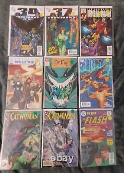 DC Comic Book Lot 80 Total Issues flash Nova batgirl superman Lobo catwoman +