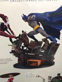 DC Comics Collectibles Direct BATMAN VS HARLEY QUINN BATTLE STATUE! SRP=$375