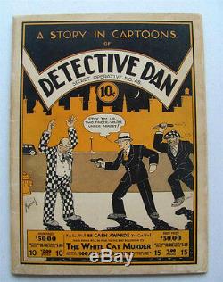 DETECTIVE DAN #1 PLATINUM AGE Extremely Rare 1st Newsstand Comic Book KEY