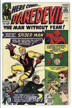 Daredevil #1 Vol 1 Very Nice Mid Grade Unrestored 1st Appearance Daredevil 1964