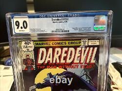 Daredevil #158 CGC 9.0 1st Frank Miller in Series and Death Stalker Key