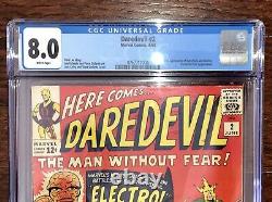 Daredevil Cgc Lot #2,3,4 (8.0/8.5/8.0) 2nd Daredevil + #5 Bonus Book (6.5) 1964