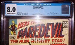 Daredevil Cgc Lot #2,3,4 (8.0/8.5/8.0) 2nd Daredevil + #5 Bonus Book (6.5) 1964
