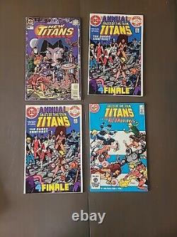 Dc Comics Huge Teen Titans Comic Book Lot