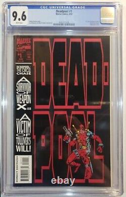Deadpool Circle Chase #1? Book 1st solo book Liefeld 1993 CGC 9.6? Book
