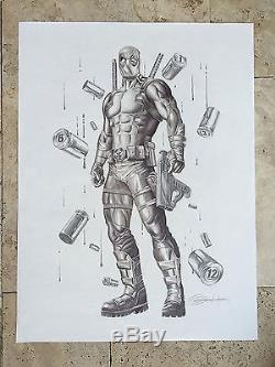 Deadpool & The Mercs For Money #1 Comic Con Box ORIGINAL COVER ART by Greg Horn