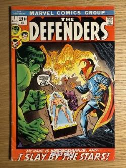 Defenders 1 2 4 5 6 7 8 9 13 LOT Marvel 1972 Keys Hulk Dr. Strange Namor