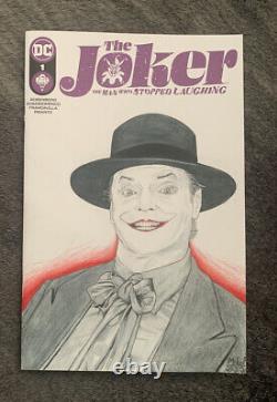 Detective Comics 1000 Blank Sketch Cover & Joker The Man Who Stopped Laughing 1