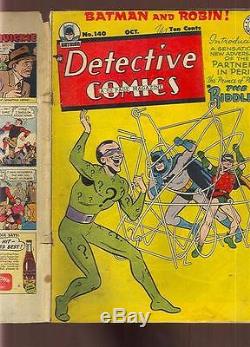Detective Comics #140 with Batman 1st App The Riddler Cover and Story (sku-83078)