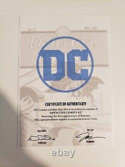Detective Comics #27 CGC 9.8 Loot Crate Reprint New Slab With COA