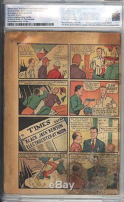 Detective Comics #27 Vol 1 CBCS 0.1 1st Appearance of Batman Original 1939