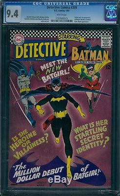 Detective Comics 359 CGC 9.4 1st Batgirl White Pages