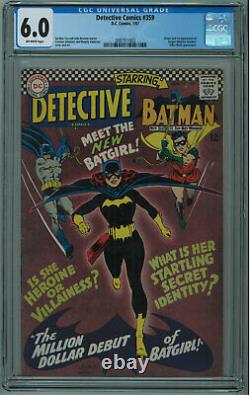 Detective Comics #359 Cgc 6.0 1st Batgirl Hot Book Off-white Pgs 1967