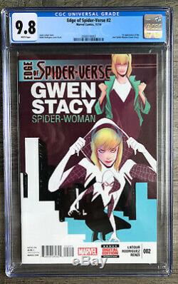 Edge Of Spider-Verse #2 CGC 9.8 First Appearance New Spider Woman Gwen Key Book