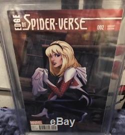 Edge Of Spider-Verse 2 CGC 9.8 Greg Land Variant Gwen Stacy 1st Spider-Gwen