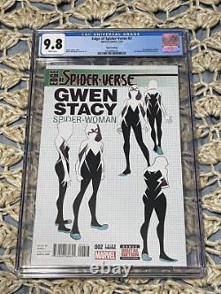 Edge of Spider-Verse #2 CGC 9.8 3rd Printing Design Variant 1st Spider-Gwen