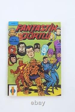 FANTASTIC FOUR #1 to #20 Turkish Comic Book 1980s LOT OF 20 Alfa COMPLETE SET