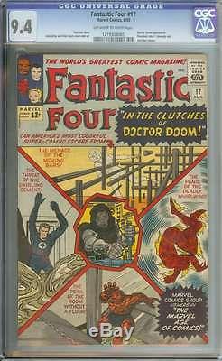 FANTASTIC FOUR #17 CGC 9.4 OWithWH PAGES