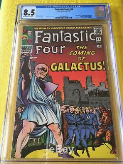 FANTASTIC FOUR #48 OWW Pages CGC 8.5 Silver Age Comic Book 1ST APP SILVER SURFER
