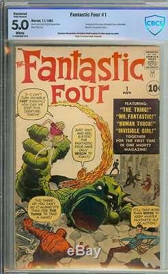 Fantastic Four #1 Cbcs 5.0 White Pages