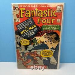 Fantastic Four 22 Mole Man Cover Marvel Comics 1964 MCU VF+