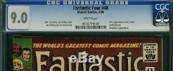 Fantastic Four 48 CGC 9.0 1st SILVER SURFER & GALACTUS 0124719001 White Pages