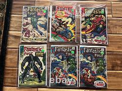 Fantastic Four 61 62 63 64 65 65 G/VG to F/VF 1967 6 book Lot
