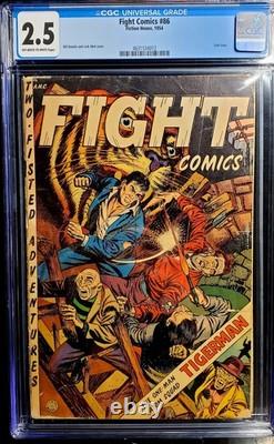 Fight Comics #86 CGC 2.5 Fiction house 1954 Atom Squad Tigerman