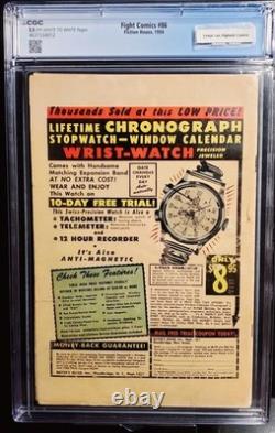 Fight Comics #86 CGC 2.5 Fiction house 1954 Atom Squad Tigerman