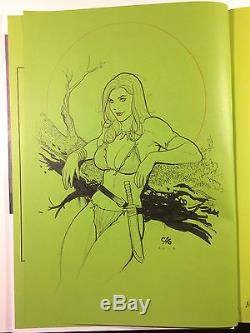 Frank Cho Original Jungle Queen Art in Oversized Flesk Book Charity Auction
