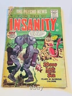 From Here to Insanity #11 All Kirby Art Golden Age Charlton Comic 1955