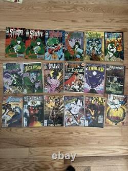 Funko Pops and Marvel/DC comic book lot