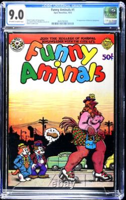 Funny Aminals #1 1972 Apex Novelties R. Crumb CGC 9.0 1st appearance of Maus
