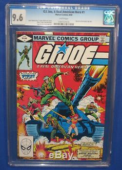 G. I. Joe #1 Comic Book CGC 9.6 Grade 1st Appearance Snake Eyes Cobra Marvel 1982